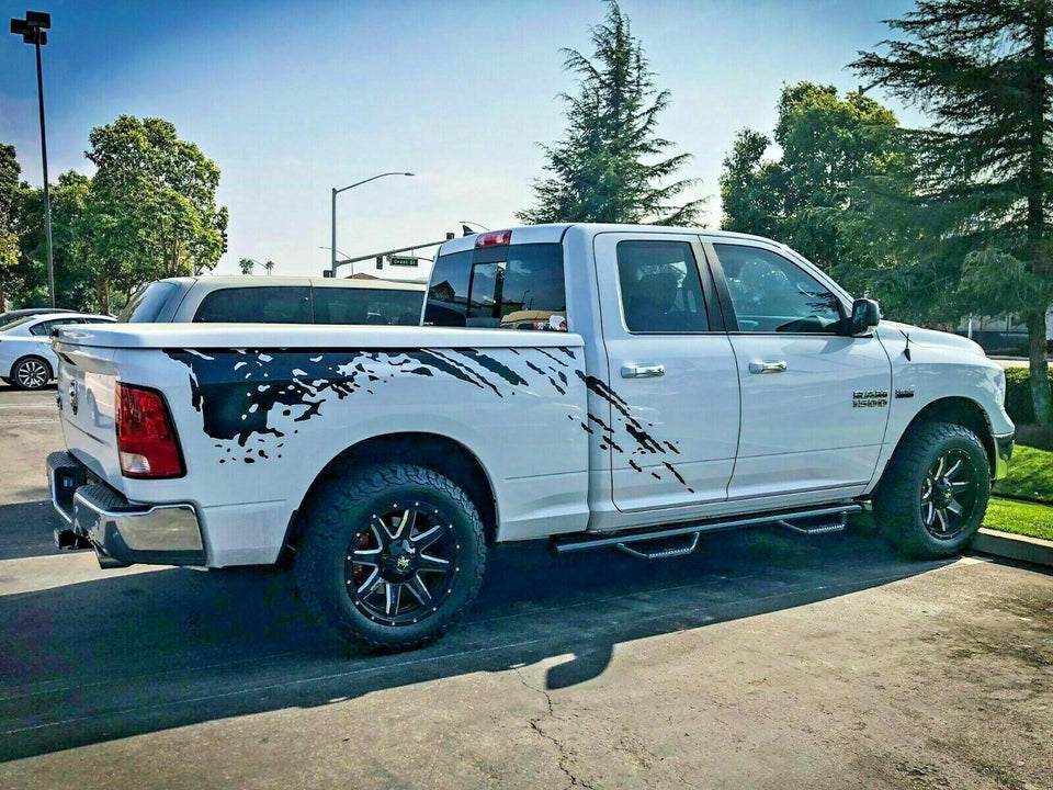 Tail Mud wrap Sticker kit for Dodge Ram leaf lift shackle turbo 2006- 2024