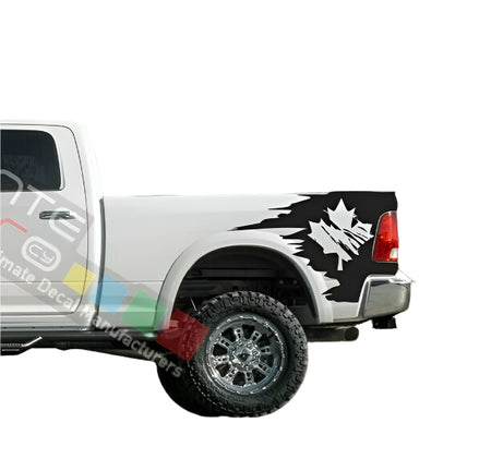 Maple Canadian leaf graphics For Dodge Ram 2008 2009 2010 2012 2013 Tail wrap