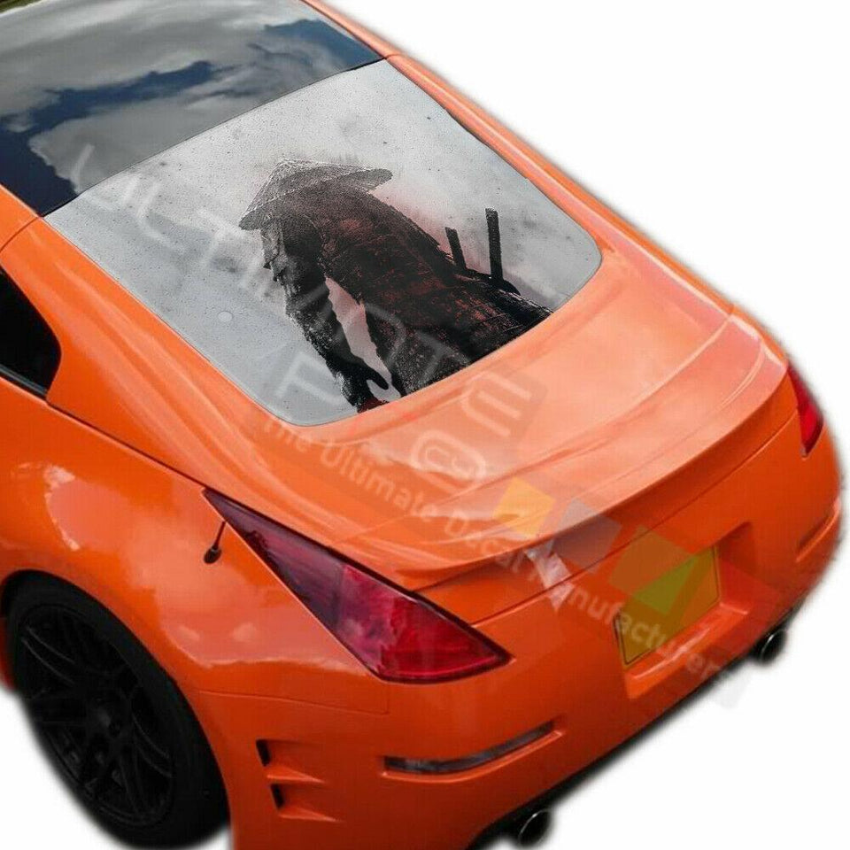 Warriors Design Decals Window See Thru Stickers Perforated for Nissan 350z 2019