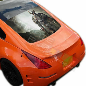 Warriors Design Decals Window See Thru Stickers Perforated for Nissan 350z 2019