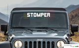 STOMPER Windshield Banner Front Window Decal Sticker Glass Vinyl For Jeep Wrangler kit